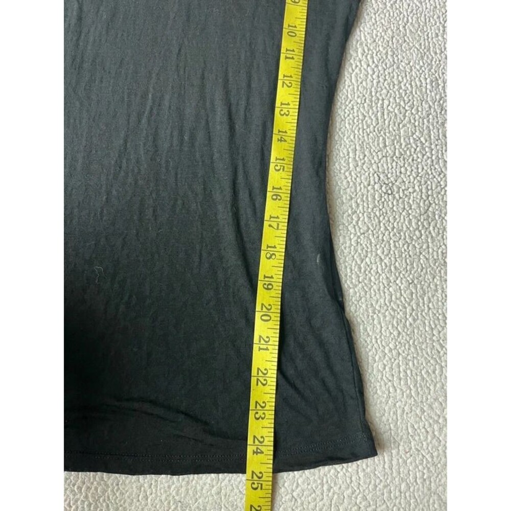Vintage Y2K Exist Rhinestone Cross Black Biker Tshirt Cotton Blend Womens Medium - Picture 8 of 9